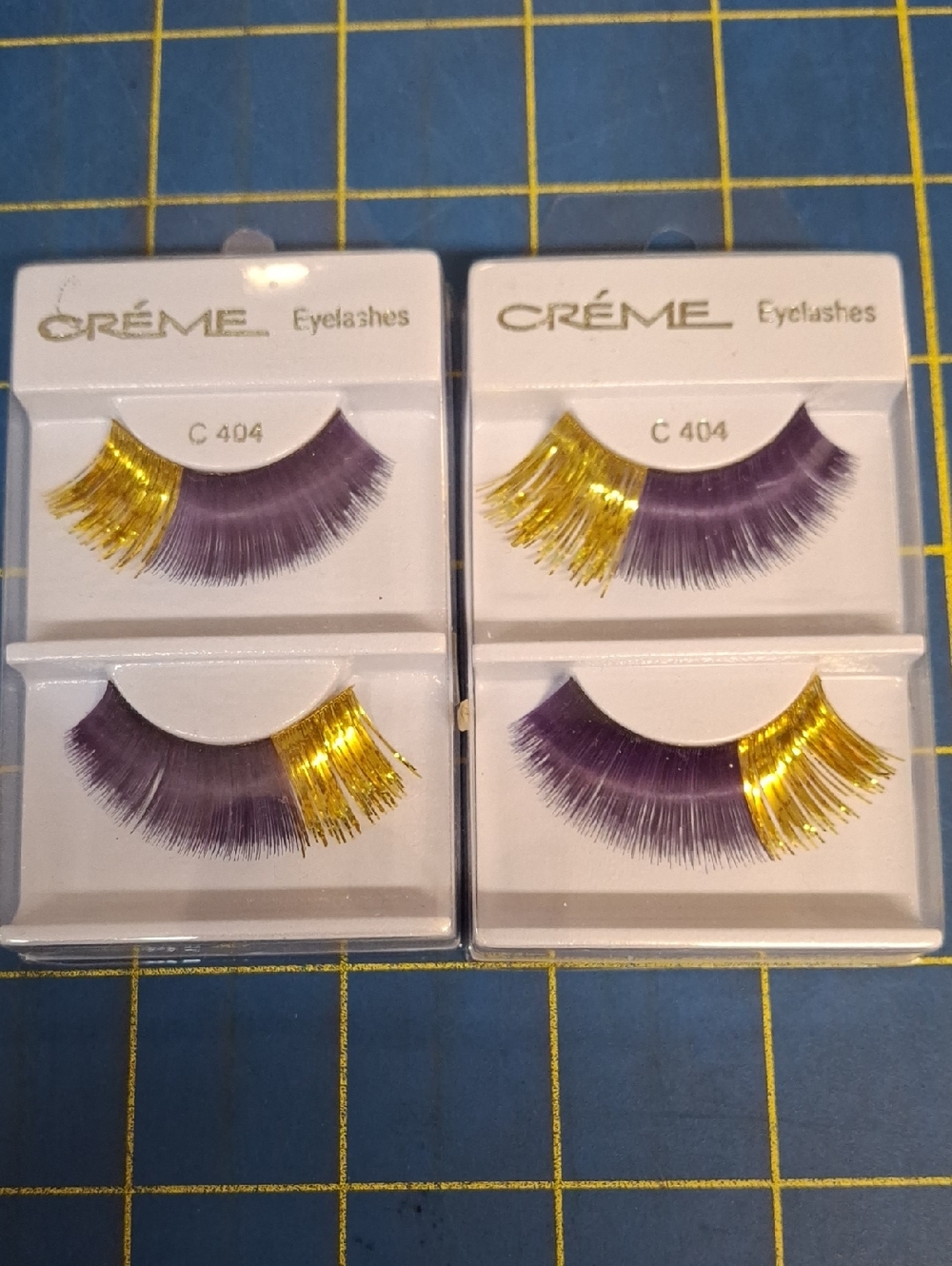 The Creme Shop Purple & Gold Dramatic False Eyelashes - C404